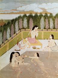 Artprint of Girls Bathing,