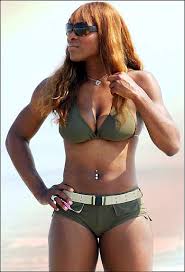 Image <b>SERENA WILLIAMS</b> - GREEN BIKINI Picture