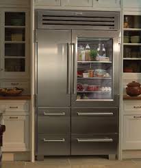 and with its glass door,