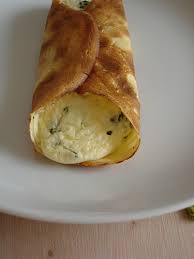 Savory crepes filled with