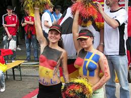 Topless girls with  German   and Sweden    