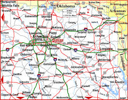 map of Northeast Texas, Dallas - via Daymix