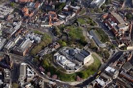 aerial photographs of  Norwich   Castle    