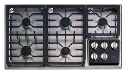 array of gas cooktops,