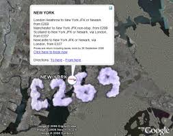   British Airways   Uses Google Earth to    
