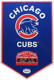 Chicago Cubs Tin Sign - via Daymix