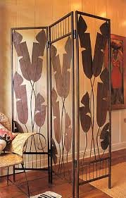   Banana Leaf   Iron Room Divider Screen