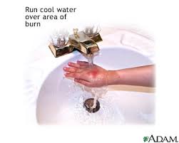 To treat a minor burn,