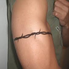 Tattoo - Barbed Wire Armband - via Daymix
