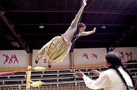Bolivian  women wrestlers  