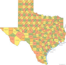 Image This map shows <b>Texas's</b> 254 Picture