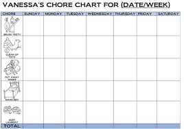 Chore Chart + Icons - via Daymix