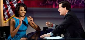Michelle Obama with Stephen