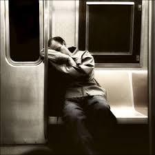 sleeping on a train