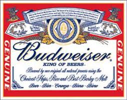 Budweiser Label Sign
