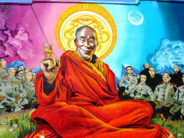 New mural of the  Dalai Lama   by Mear    