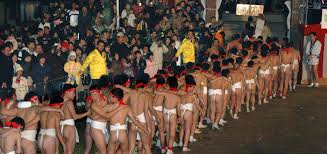 子供会陽の少年はだか祭り