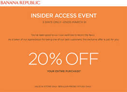 Canadian  Coupons    Banana Republic      