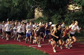 Jogging  running   at Clark Field CLK    