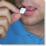 smoking using  nicotine gum 