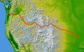 The route of the Oregon Trail - via Daymix