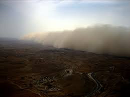 Sandstorms are common in - via Daymix