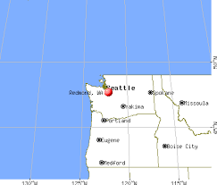 Redmond, Washington map - via Daymix