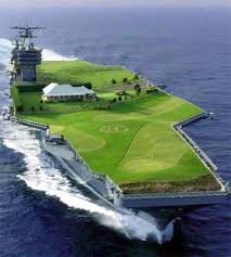 aircraft-carrier-with-golf- ...