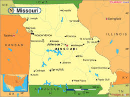 small map of Missouri
