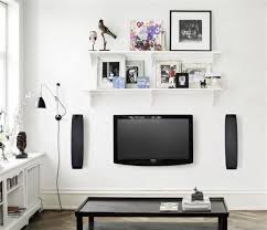 of wall mounted speakers.