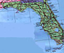 map of the state of Florida - via Daymix