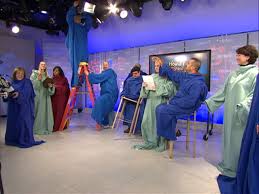 also draped in Snuggies - via Daymix