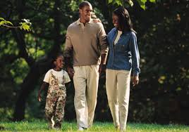 Family Walking in Park