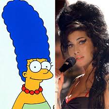 marge simpson amy winehouse