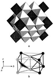 ReO octahedra are black b The