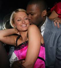   Paris Hilton   and Fitty Cent at TAO    