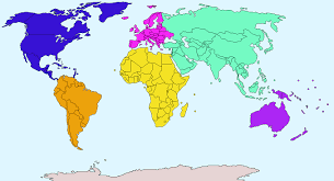 seven recognised continents of