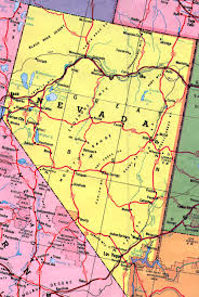 map of the state of  Nevada  