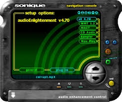 Image <b>Sonique</b> v1.808a initial screen Picture