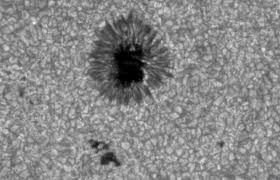   Sunspots   have a diameter of about    