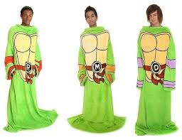 TMNT-themed snuggies. Wait - via Daymix