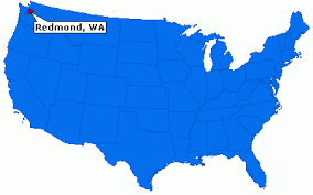 Redmond, WA locator map - via Daymix