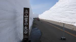 経由して、雪の壁を見てから