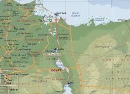 Map of the Suez Canal