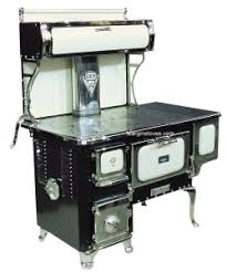 Antique wood stoves are
