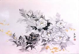 墨画の部屋10-花の絵画館 水墨画・墨彩画・墨を用いた花