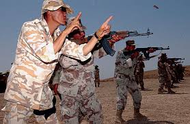      an Iraqi  National Guard   soldier    