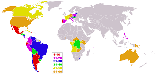 Map of Catholic population by - via Daymix
