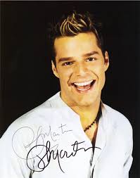 Ricky Martin Autograph