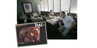 Left, TMZ video of Paris - via Daymix